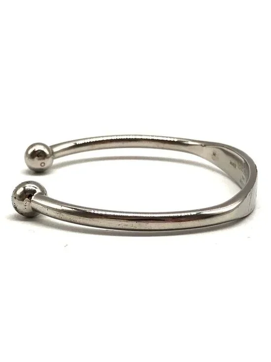 Louis Vuitton Jonk Monogram Bangle Bracelet Accessory Silver - Picture 4 of 10